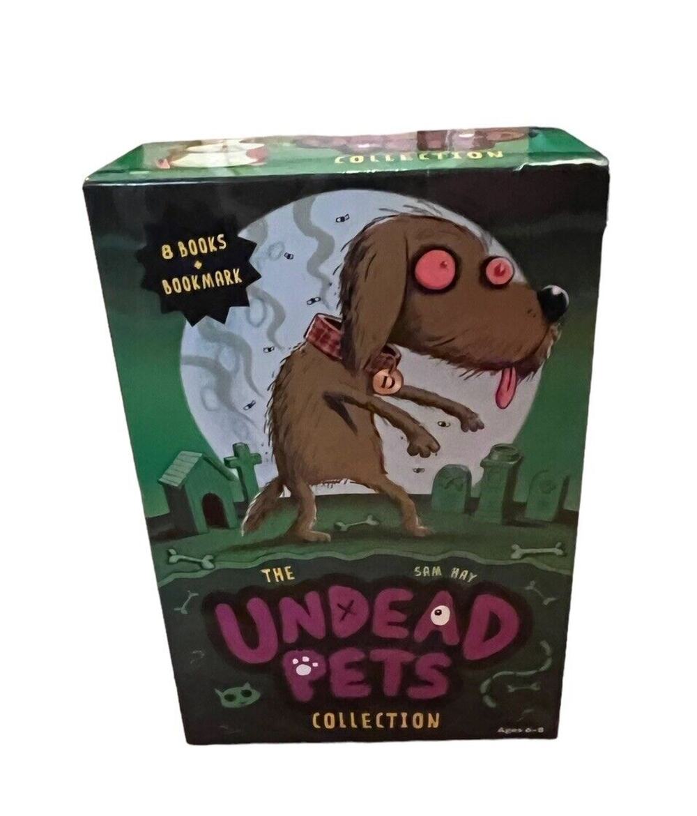 BRAND NEW THE UNDEAD PETS Collection book Set 1-8 W/ Box & Bookmark Pb